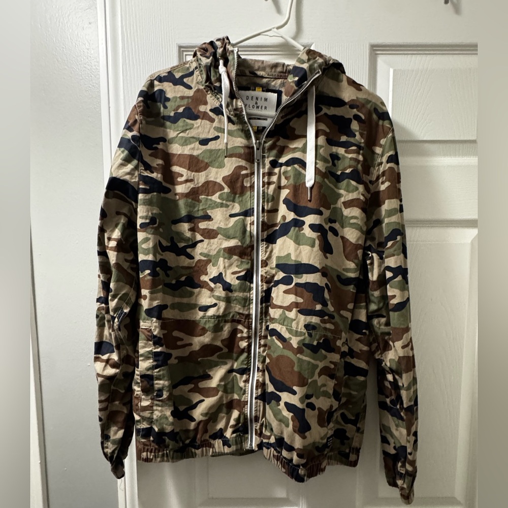 Denim & Flower Camouflage Jacket